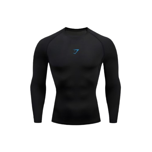 Compression blue gymshark long sleeve
