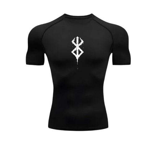 Compression noir berserk logo blanc