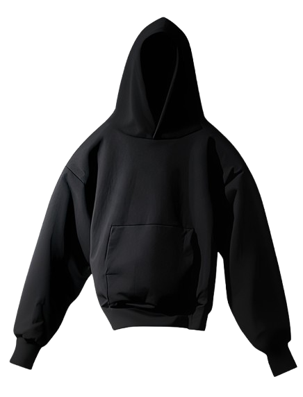 OVERSIZED BLACK HOODIE