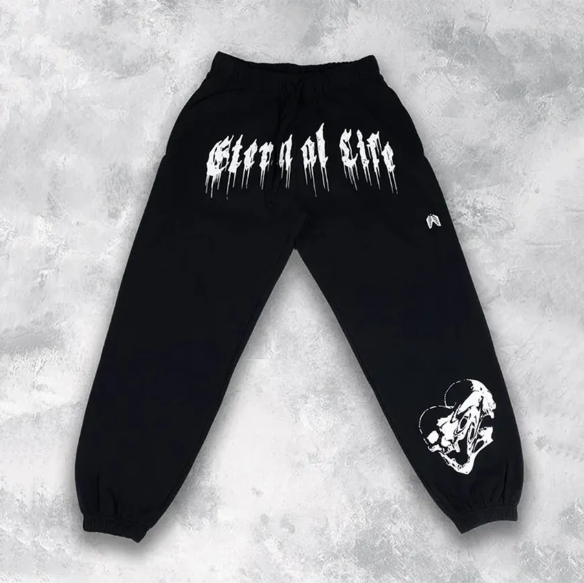 Eternal life black jogger